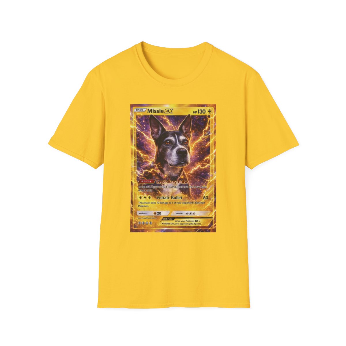 POKEDOG custom Pokédog-style trading card shirt